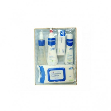 Comprar mustela canastilla bebé azul