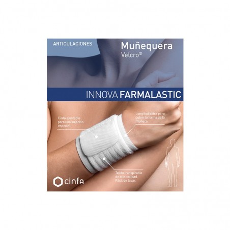 Comprar farmalastic muñequera velcro blanca talla pequeña/mediana