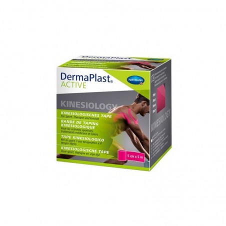 Comprar dermaplast active cinta kinesiológica rosa 5cm x 5m