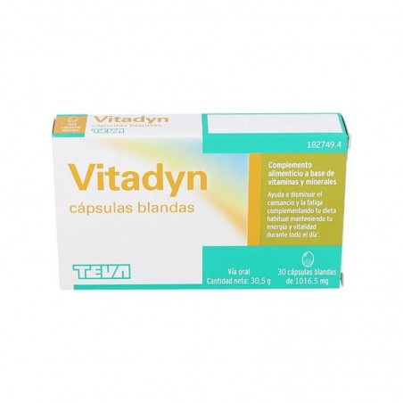 Comprar vitadyn 30 cápsulas blandas teva