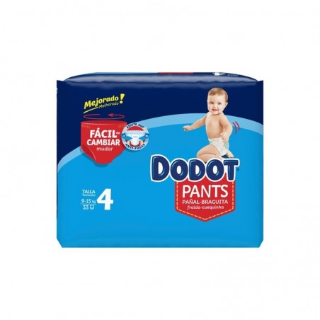 Comprar dodot pants talla 4 de 9-15 kg 33 unidades