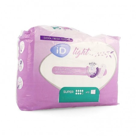 Comprar id light super compresas femeninas absorbentes 10 unidades ontex