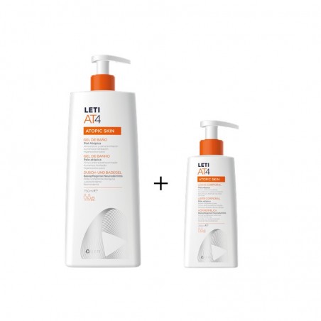 Comprar leti at4 pack gel de baño 750 ml + leche corporal 250 ml