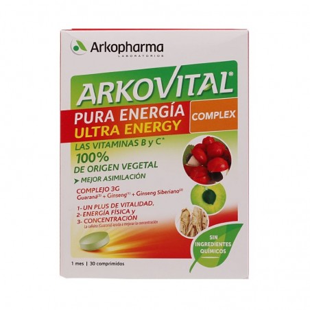 Comprar arkovital pura energia complex 30 comprimidos