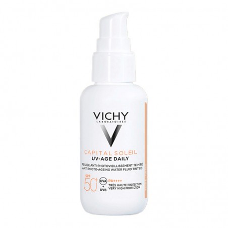 Comprar uv-age daily con color water fluid antifotoenvejecimiento uvb spf50+ uva 40ml