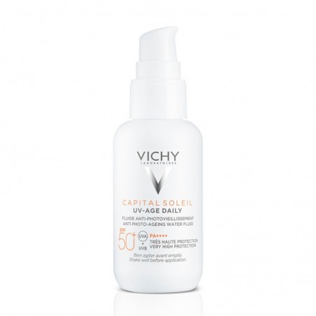 Comprar vichy uv-age daily water fluid antifotoenvejecimiento uvb spf50+ uva 40ml