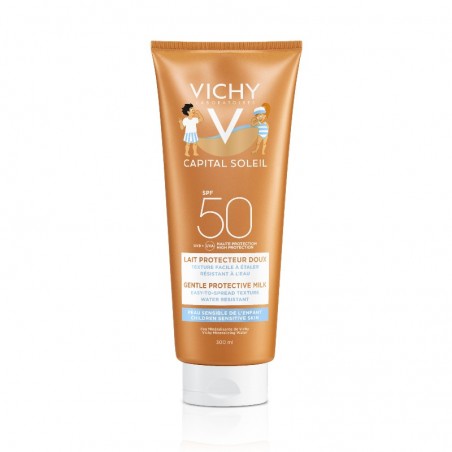 Comprar vichy capital soleil spf 50+ niños leche rostro y cuerpo 300 ml al mejor precio en Pharmazon, tu farmacia online Comprar vichy capital soleil spf 50+ niños leche rostro y cuerpo 300 ml