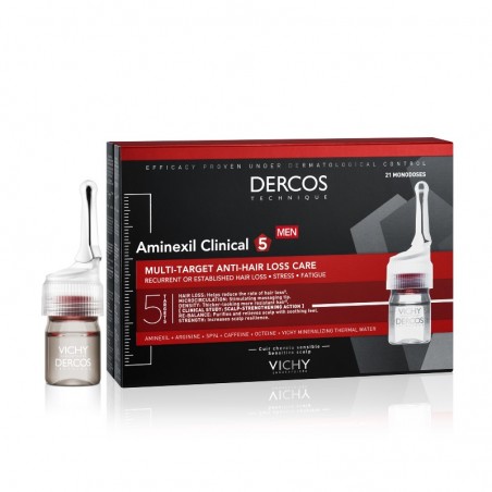 Comprar vichy dercos aminexil clinical 5 anticaída hombre 21 monodosis