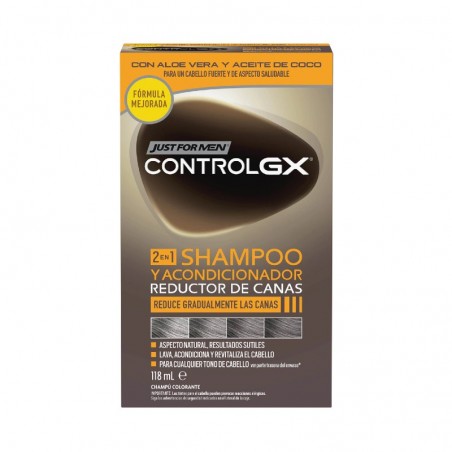 Comprar just for men control gx champú y acondicionador reductor de canas 118 ml