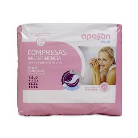 Comprar aposan compresa incontinencia maxi 14 uds a precio online