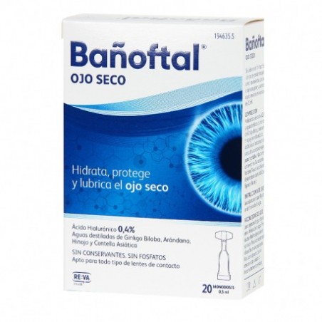 Comprar bañoftal ojo seco 20 monodosis x 0.5 ml