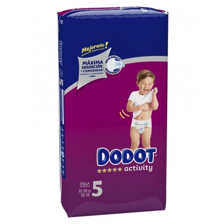 Comprar dodot activity talla 5 11-16 kg 52 uds