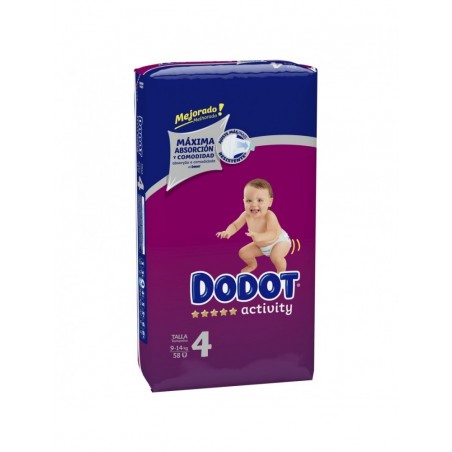 Comprar dodot activity talla 4 9-14 kg 58 uds