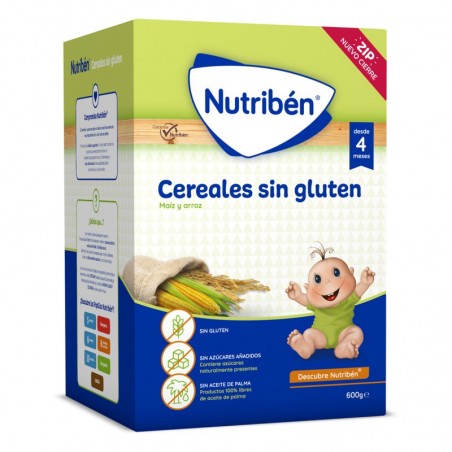 Comprar nutribén cereales sin gluten papilla 600 g