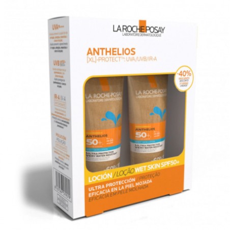 Comprar la roche posay anthelios loción wet skin spf50+ pack 2x200 ml