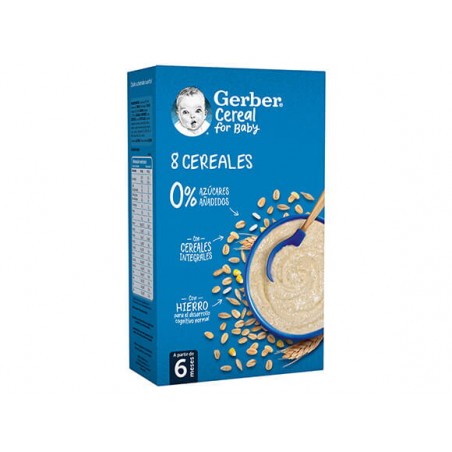 Comprar gerber 8 cereales +6m 475g