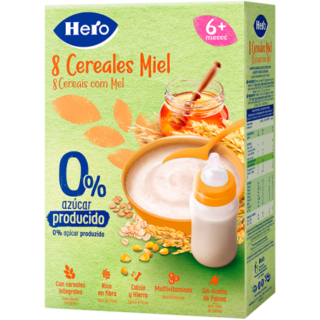 Comprar hero baby papilla 8 cereales miel 340 g