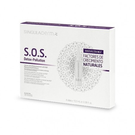 Comprar singuladerm s.o.s. detox-pollution 4 viales al mejor precio en Pharmazon, tu farmacia online Comprar singuladerm s.o.s. detox-pollution 4 viales
