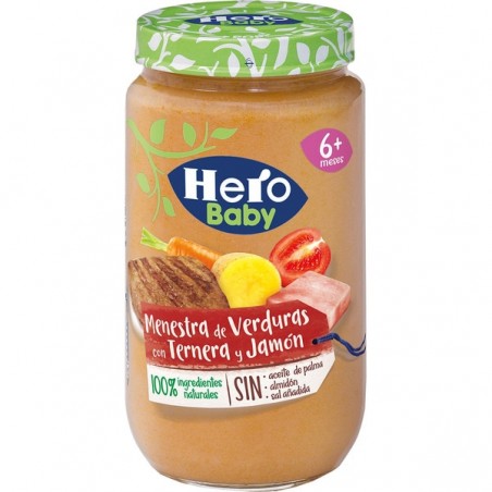 Comprar hero baby potito menestra de verduras con ternera y jamón 235g a  precio online