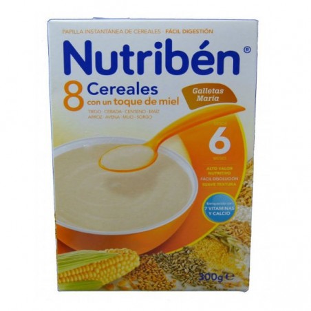 Comprar 8 cereales y miel galletas maría nutribén 300 g