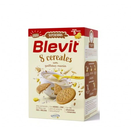 Comprar blevit superfibra 8 cereales galleta +5m 500g