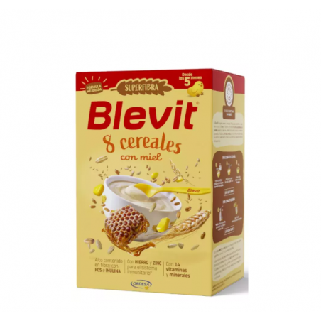 Comprar blevit superfibra 8 cereales miel +5m 500g