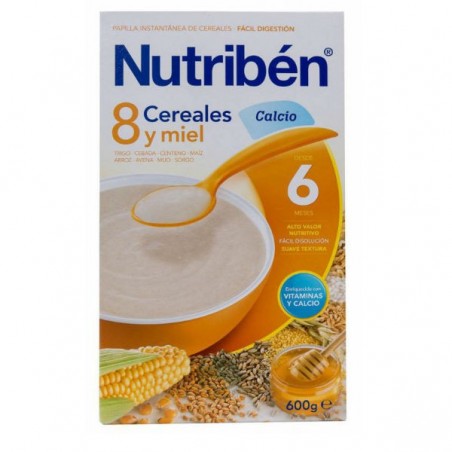 Comprar 8 cereales y miel calcio nutribén 600 g