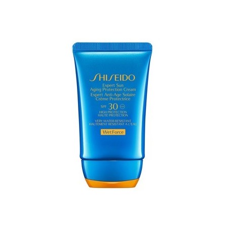 Comprar Shiseido Expert Sun Bronceador Cara Antiedad Spf 30 Wetforce al mejor precio en Pharmazon, tu farmacia online Comprar Shiseido Expert Sun Bronceador Cara Antiedad Spf 30 Wetforce