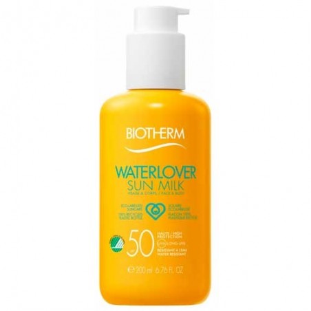 Comprar Biotherm Waterlover Sun Milk SPF50 200 ml al mejor precio en Pharmazon, tu farmacia online Comprar Biotherm Waterlover Sun Milk SPF50 200 ml