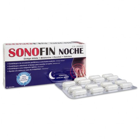 Comprar sonofin noche 30 cápsulas al mejor precio en Pharmazon, tu farmacia online Comprar sonofin noche 30 cápsulas