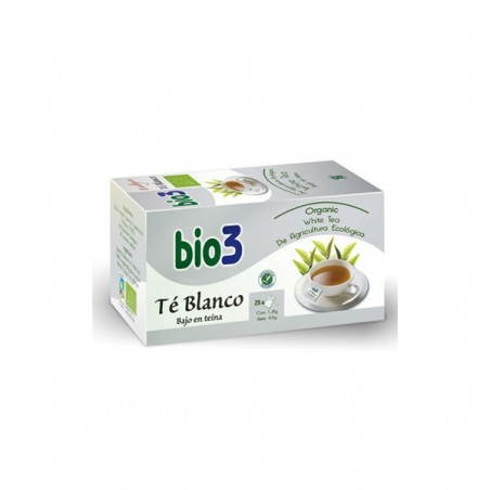 Comprar bio3 té blanco 25 bolsitas