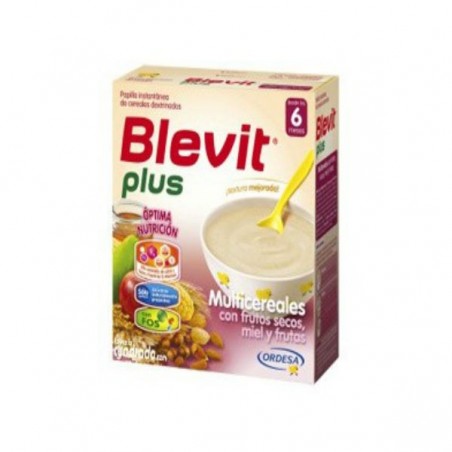 Comprar blevit plus miel frutos secos y frutas 600 g