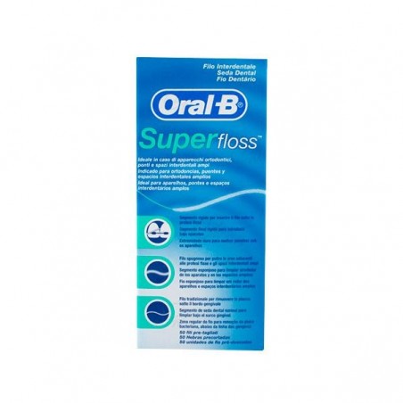 Comprar oral-b seda dental superfloss 50 m al mejor precio en Pharmazon, tu farmacia online Comprar oral-b seda dental superfloss 50 m